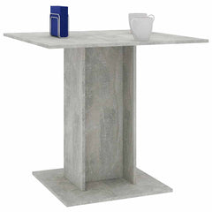 vidaXL Dining Table Concrete Grey 80x80x75 cm Engineered Wood 5
