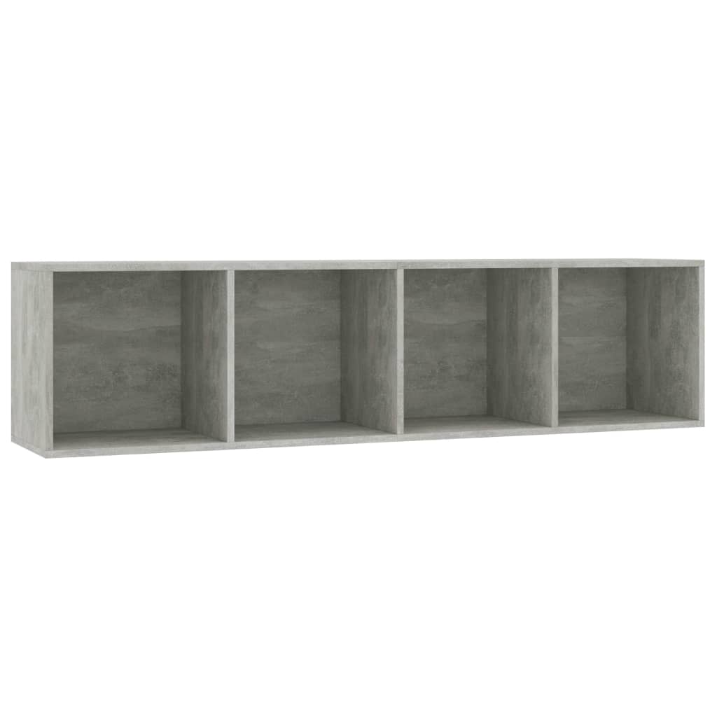 vidaXL Book Cabinet | Concrete grey | Engineered wood 2