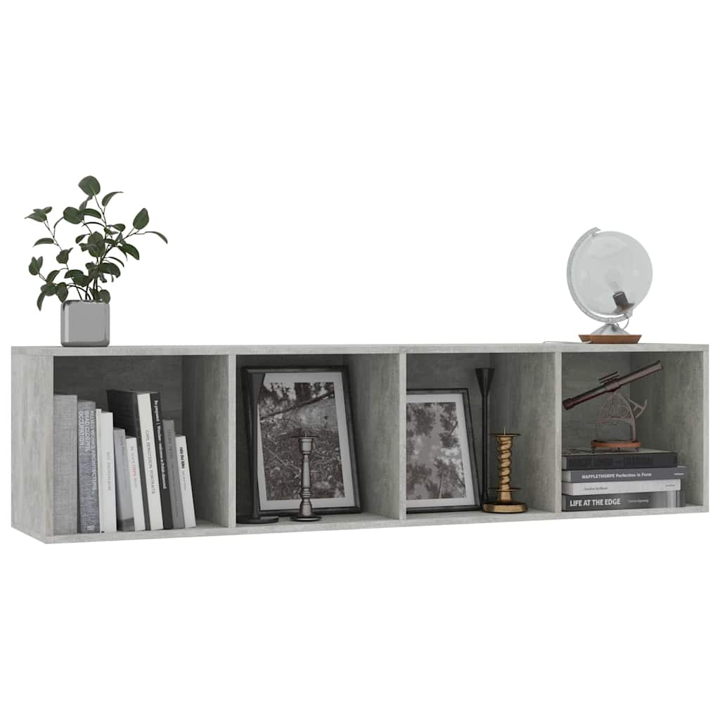 vidaXL Book Cabinet | Concrete grey | Engineered wood 5