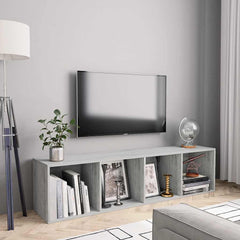 Book Cabinet/TV Cabinet in Concrete Grey