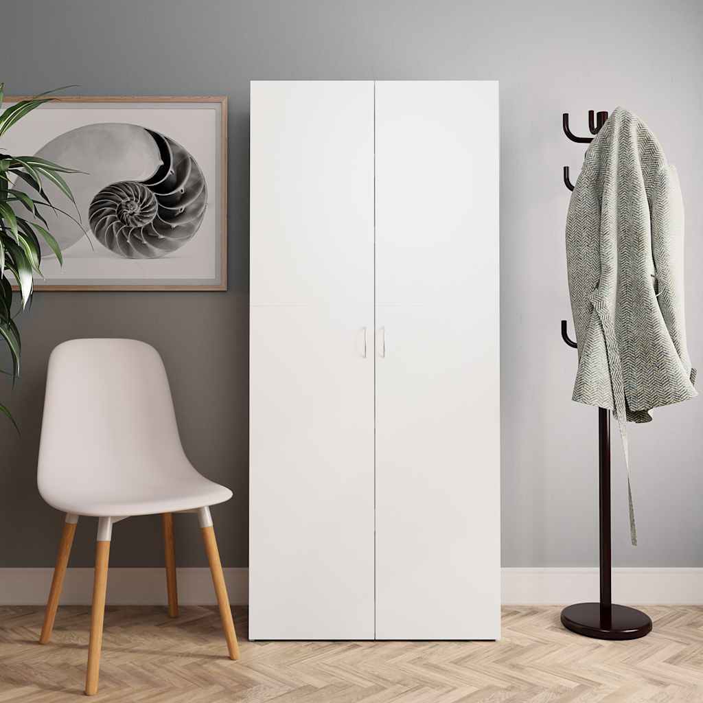 vidaXL Shoe Cabinet | White | Engineered wood | Large | Shoe Cabinet 1