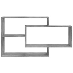 vidaXL Wall Shelf Concrete Grey 104x20x58.5 cm Engineered Wood 4