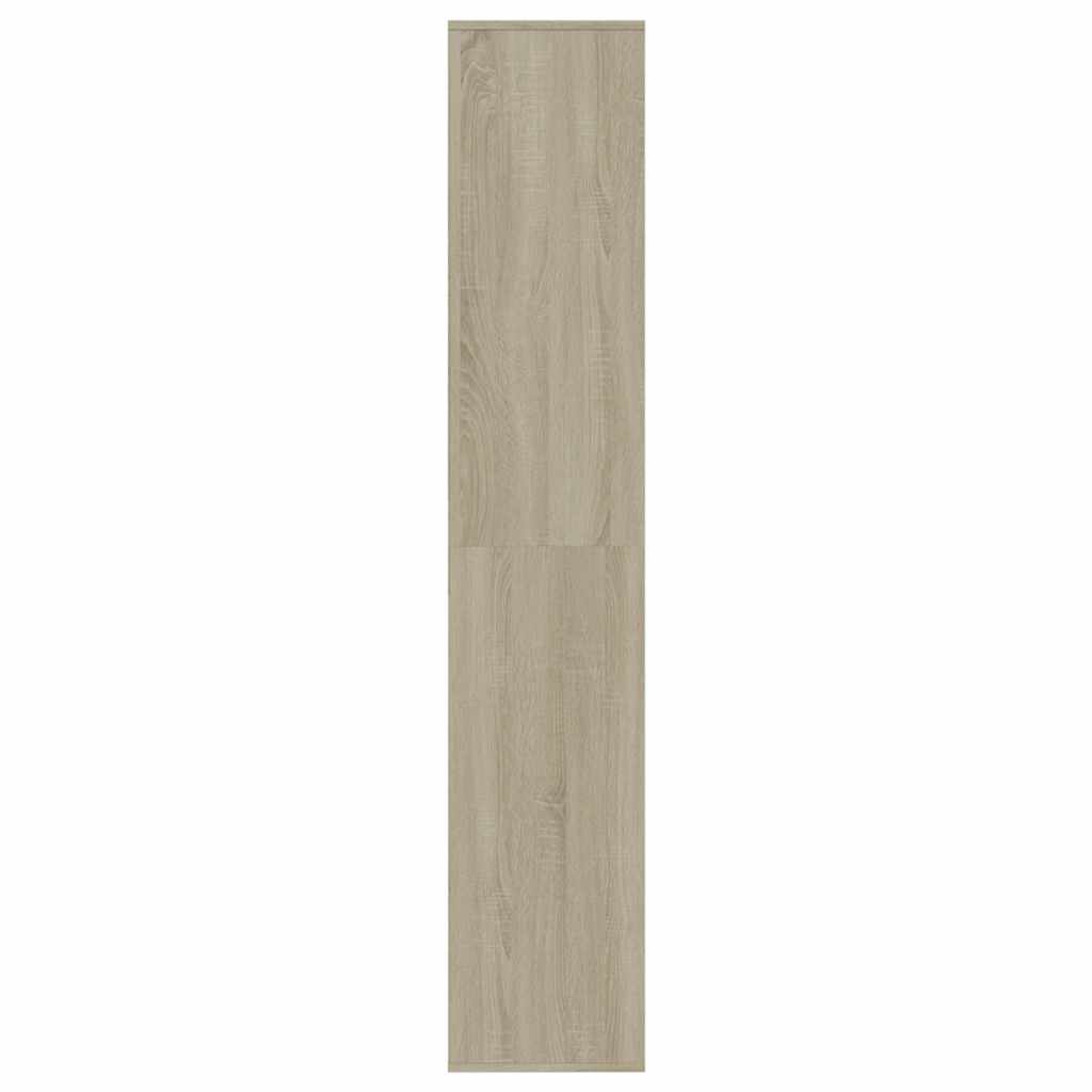 vidaXL Shoe Cabinet Sonoma Oak 54x34x183 cm Engineered Wood 5