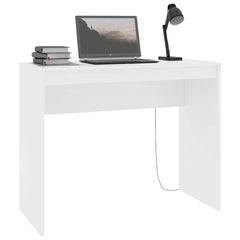 vidaXL Desk | White | Engineered Wood | 90 x 40 x 72 cm | Sleek | Desk 3