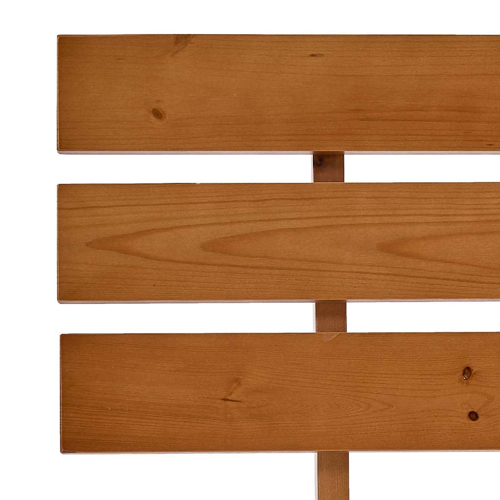 vidaXL Bed Frame without Mattress Honey Brown Solid Pine Wood 90x200 cm 6