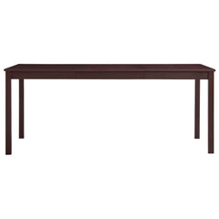 vidaXL Dining Table Dark Brown 180x90x73 cm Pinewood 2
