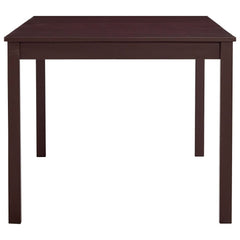 vidaXL Dining Table Dark Brown 180x90x73 cm Pinewood 3