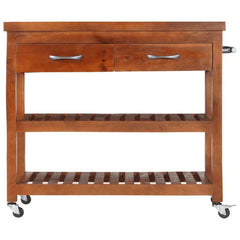 282753 vidaXL Kitchen Trolley 100x48x89 cm Solid Acacia Wood 3