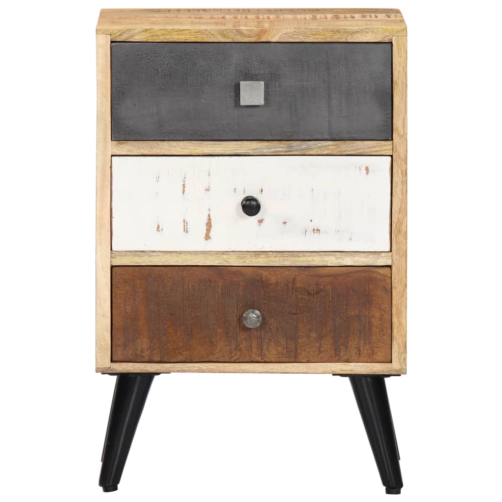 vidaXL Bedside Cabinet 40x30x60 cm Solid Mango Wood 2