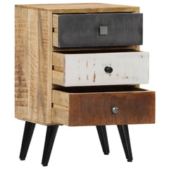vidaXL Bedside Cabinet 40x30x60 cm Solid Mango Wood 3