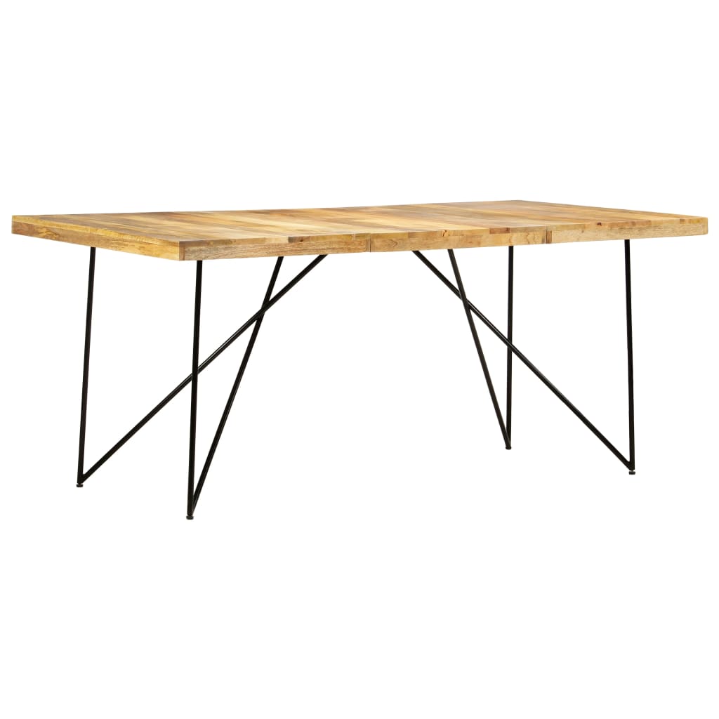 vidaXL Dining Table 180x90x76 cm Solid Mango Wood 1