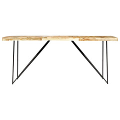 vidaXL Dining Table 180x90x76 cm Solid Mango Wood 2