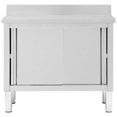 Work Tables with Sliding Doors 2pcs 100 x 50 x (95-97) cm