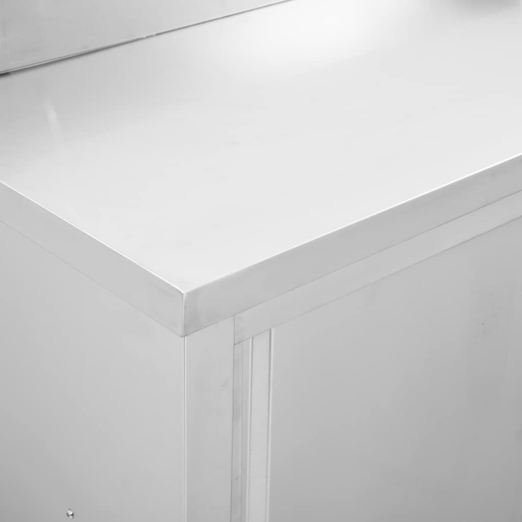 Work Tables with Sliding Doors 2pcs 100 x 50 x (95-97) cm