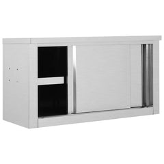 Kitchen Wall Cabinet with Sliding Doors 90 x 40 x 50 cm