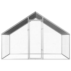 Outdoor Chicken Cage 2,75x2x1,92 m Galvanised Steel 2.75 x 2 x 1.92 m