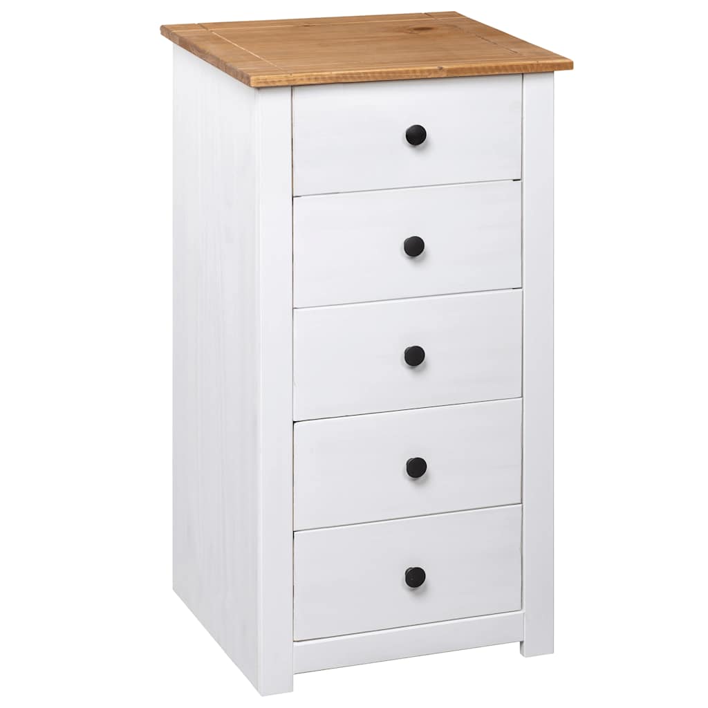 Sideboard 46x40x89 cm Pine Panama Range White