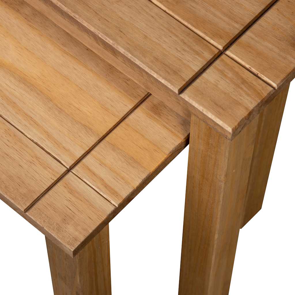 vidaXL Nesting Table | Set of 2 | Natural | Solid pine wood 5