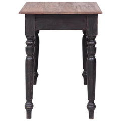 Desk with Drawers 117x57x75 cm Solid Mahogany Wood Old brown