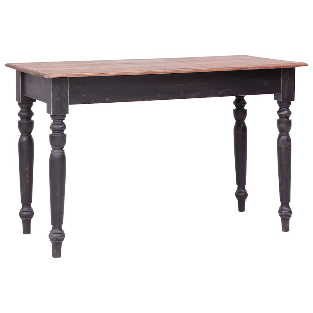 Desk with Drawers 117x57x75 cm Solid Mahogany Wood Old brown
