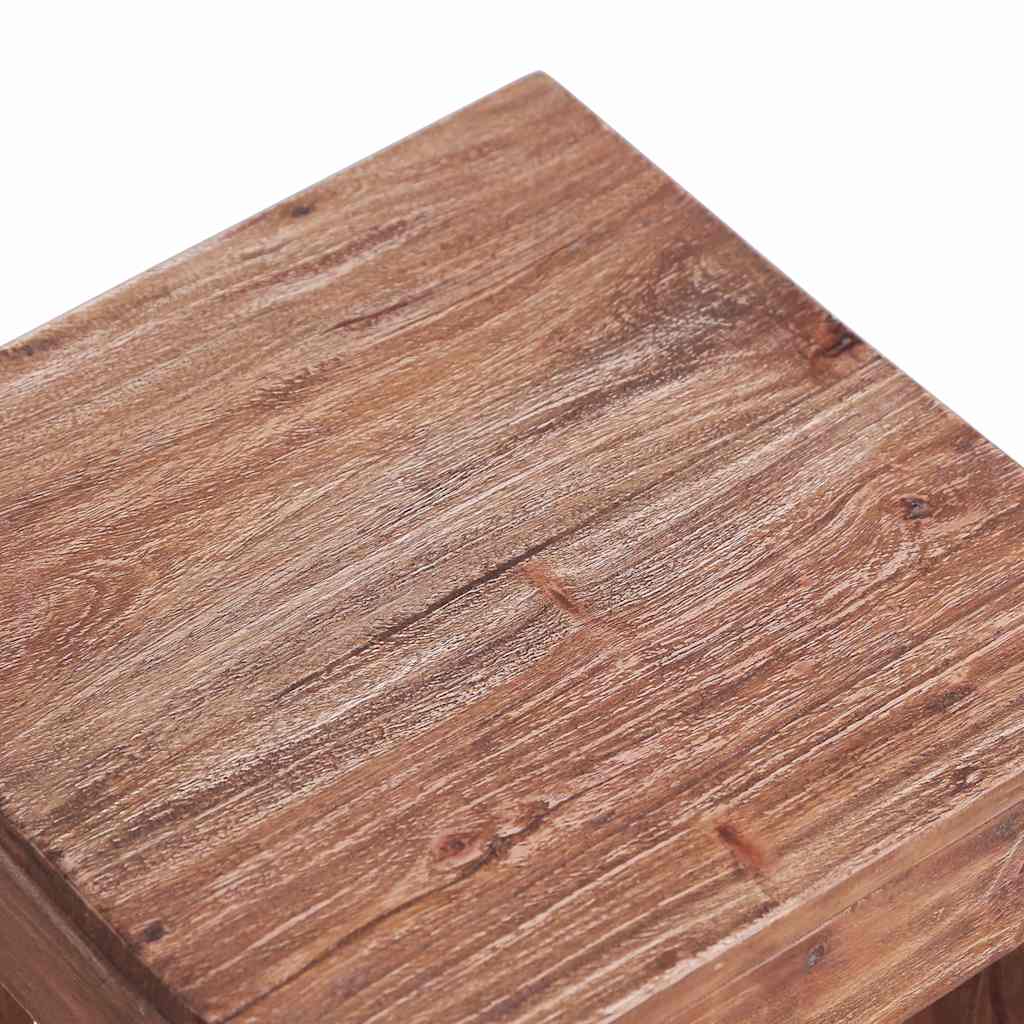 vidaXL Coffee Table | Varied brown tones | Solid mahogany wood | Small 4
