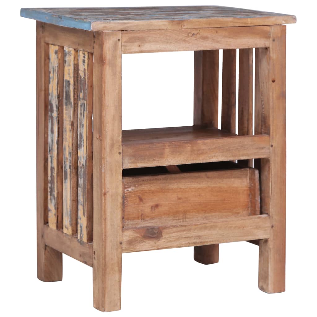 vidaXL Bedside Cabinet 41x30x50 cm Solid Mahogany Wood 3