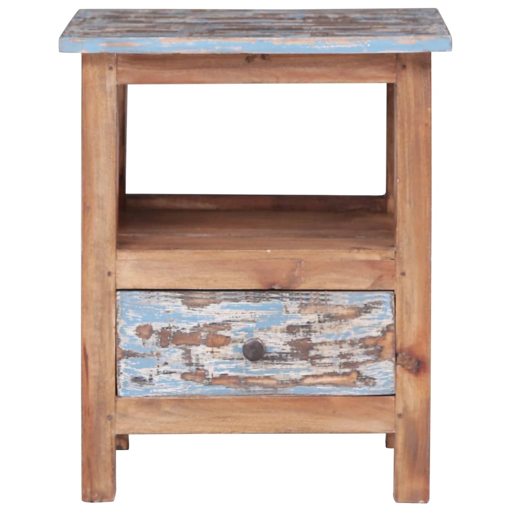 vidaXL Bedside Cabinet 41x30x50 cm Solid Mahogany Wood 4