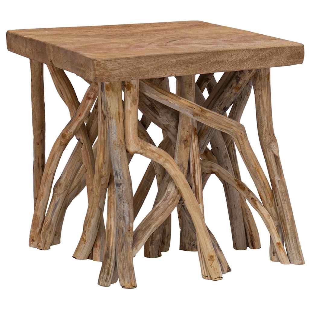 283936 vidaXL Log Coffee Table 40x40x40 cm Mixed Recycled Wood 1