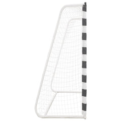 Soccer Goal Metal Black and White 300 x 200 x 90 cm
