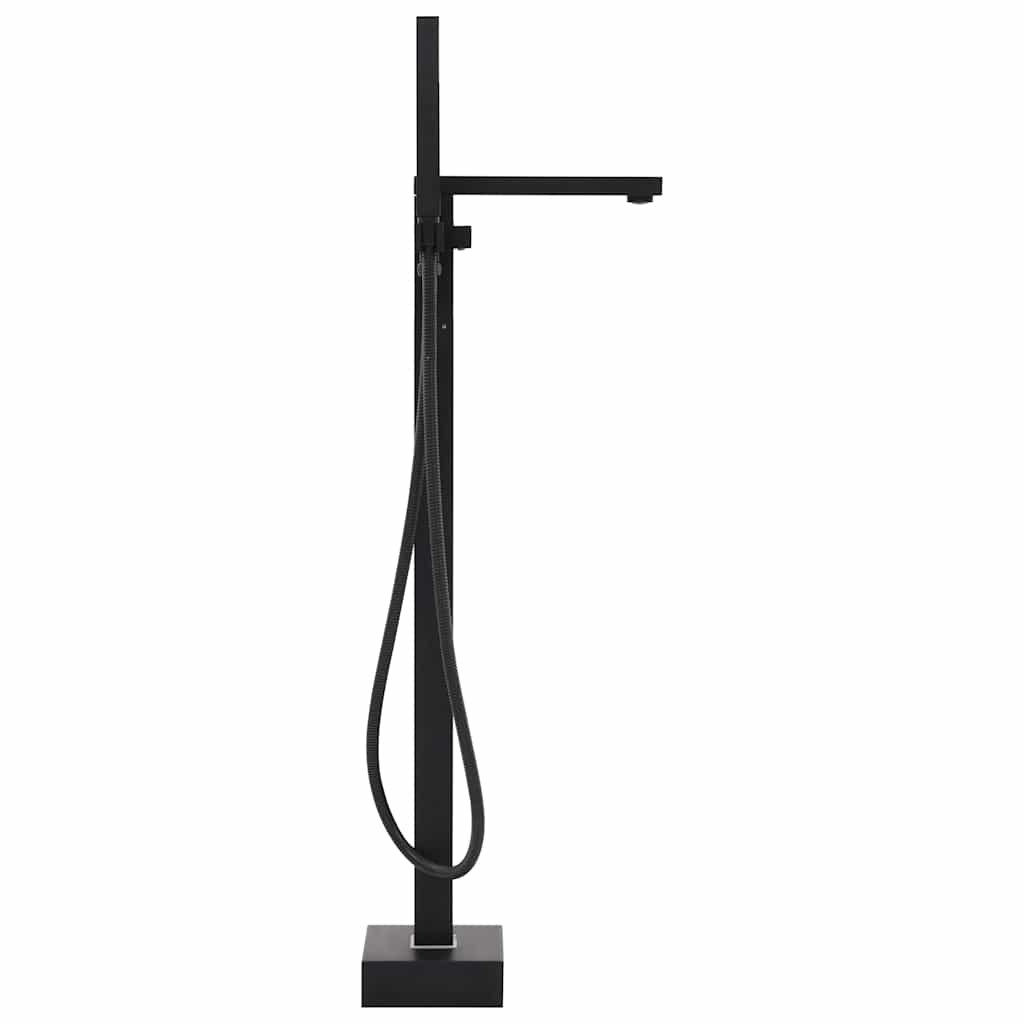 145096 vidaXL Freestanding Bathtub Faucet Black Stainless Steel 90 cm 3
