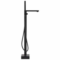 145096 vidaXL Freestanding Bathtub Faucet Black Stainless Steel 90 cm 3