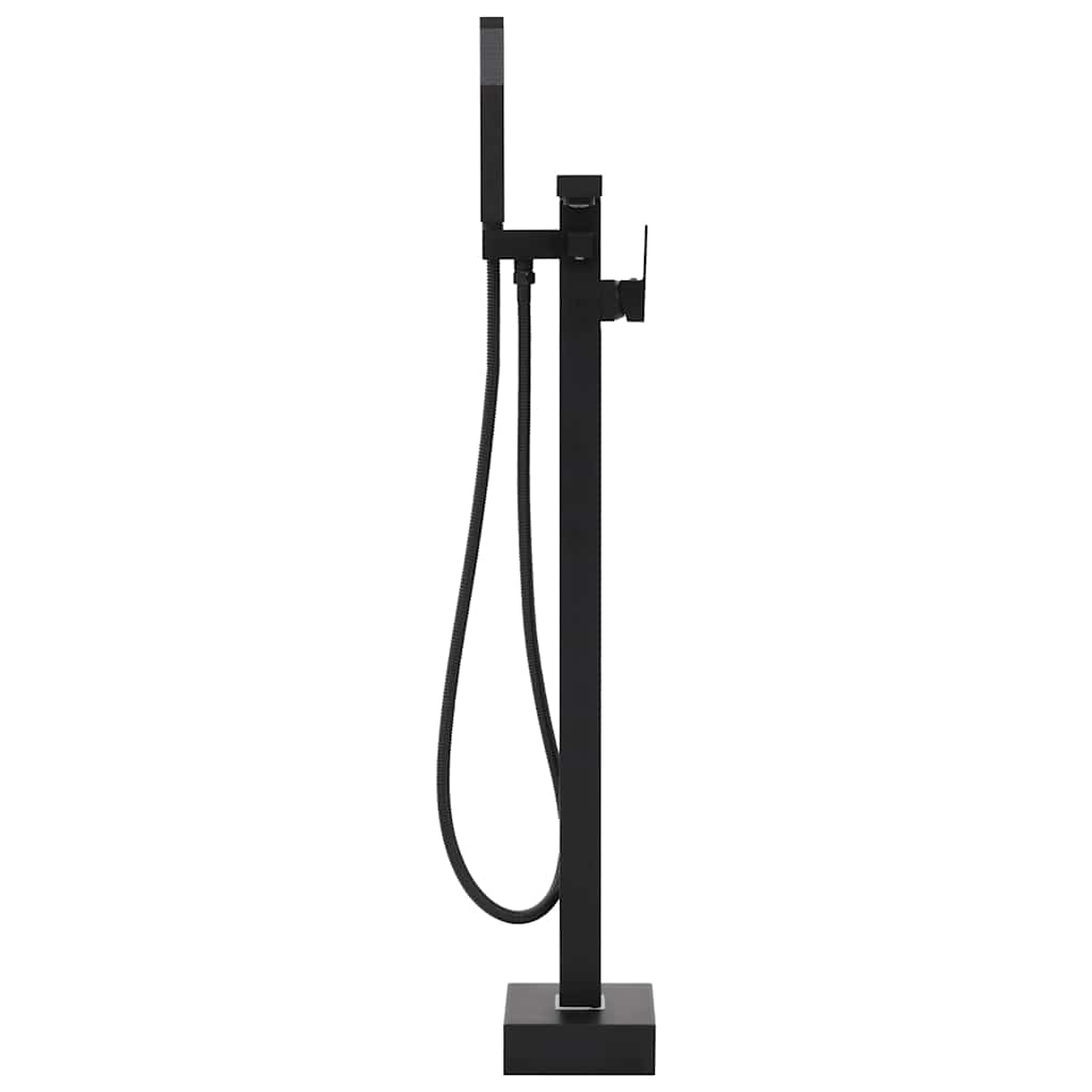 145096 vidaXL Freestanding Bathtub Faucet Black Stainless Steel 90 cm 2