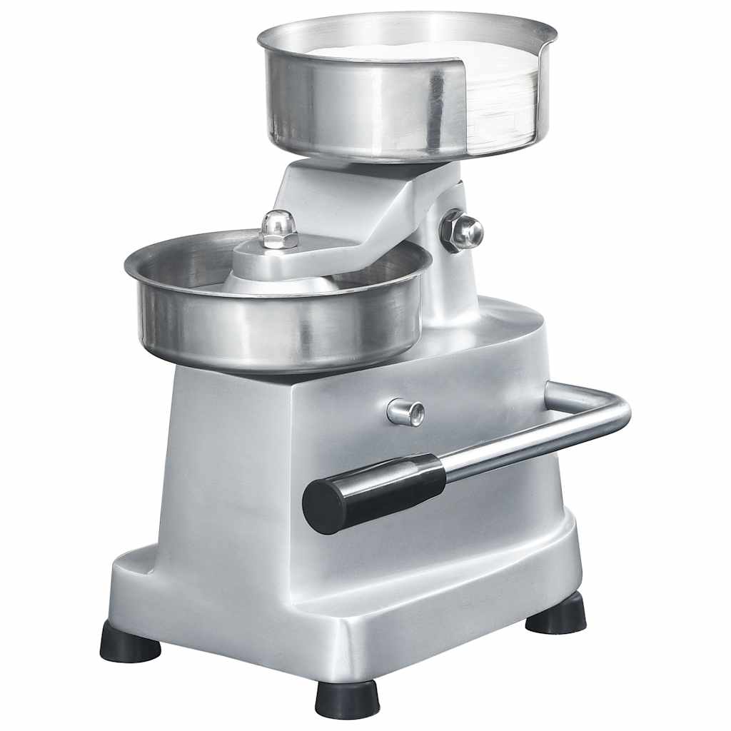 Hamburger Press Machine with 500 Patty Papers Aluminium 10 cm 130 mm
