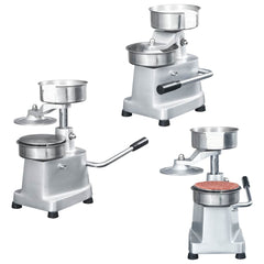 Hamburger Press Machine with 500 Patty Papers Aluminium 10 cm 130 mm