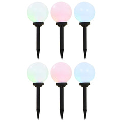 Outdoor Solar Lamps LED Spherical RGB 20 cm 6