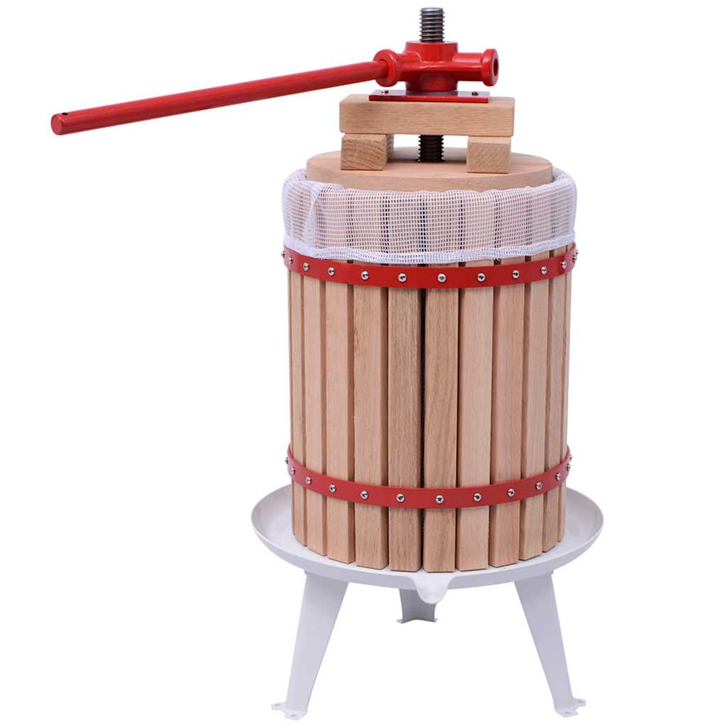 vidaXL 2 Piece Fruit & Wine Press and Crusher Set 2
