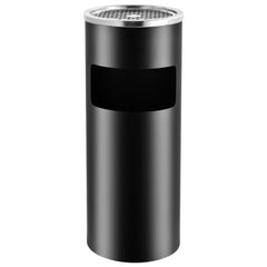 Ashtray Dustbin 30 L Steel Black