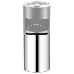 Ashtray Dustbin 30 L Steel Black