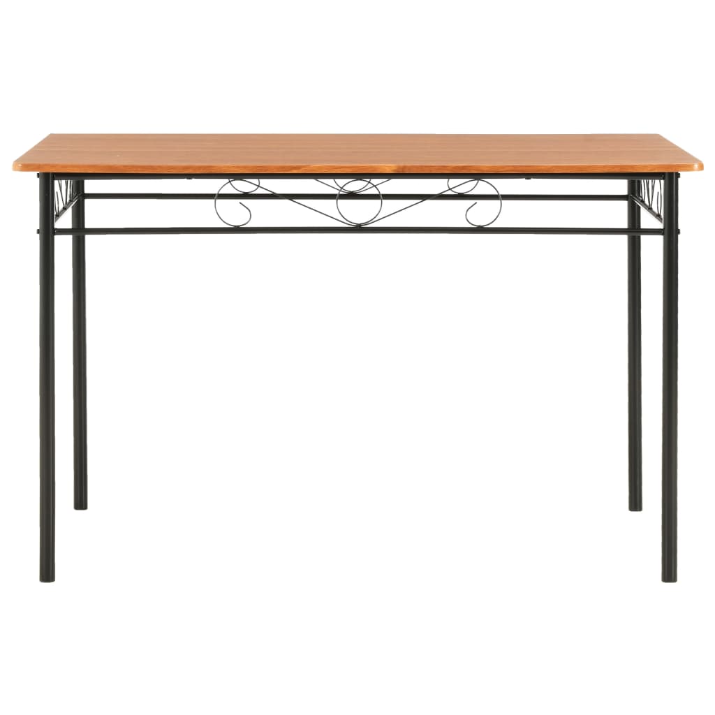 vidaXL Dining Table Brown 120x70x75 cm MDF 2
