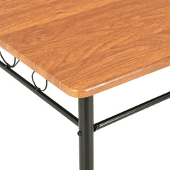 vidaXL Dining Table Brown 120x70x75 cm MDF 5