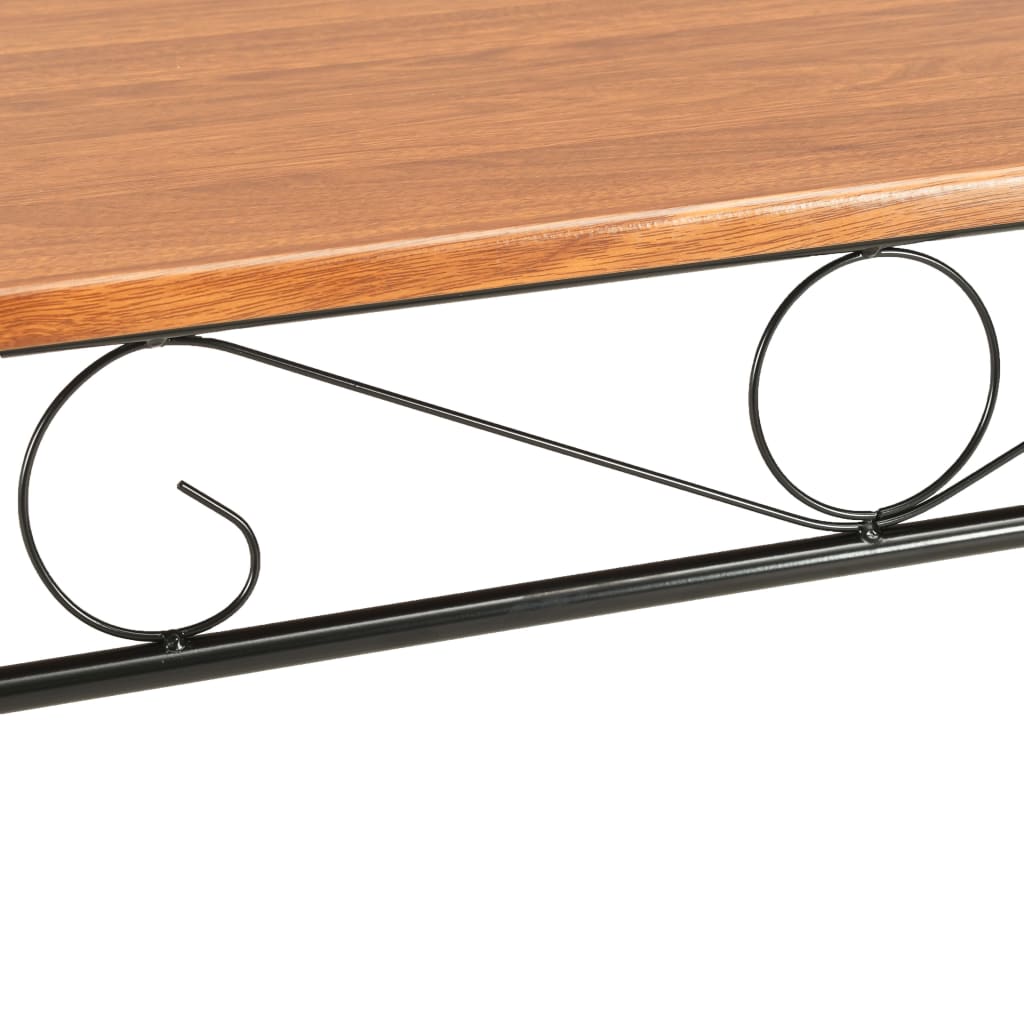 vidaXL Dining Table Brown 120x70x75 cm MDF 6