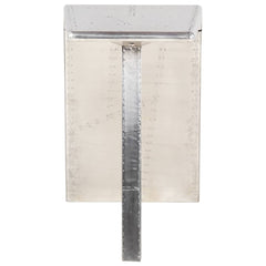vidaXL Aviator Desk Silver 112x50x76 cm Metal 4