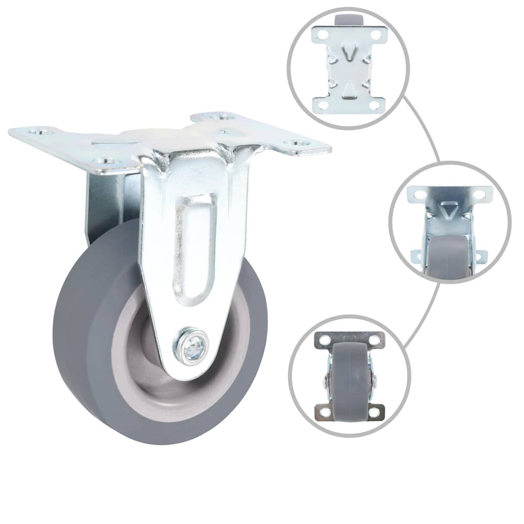 vidaXL 12 pcs Fixed Casters 50 mm 2