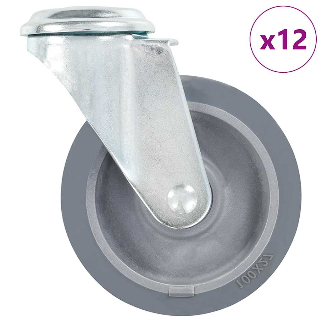 Bolt Hole Swivel Casters 100 mm 12