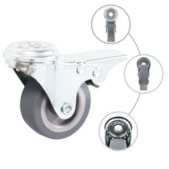 vidaXL 8 pcs Bolt Hole Swivel Casters 50 mm 6