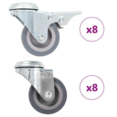 vidaXL Bolt Hole Swivel Casters 50 mm