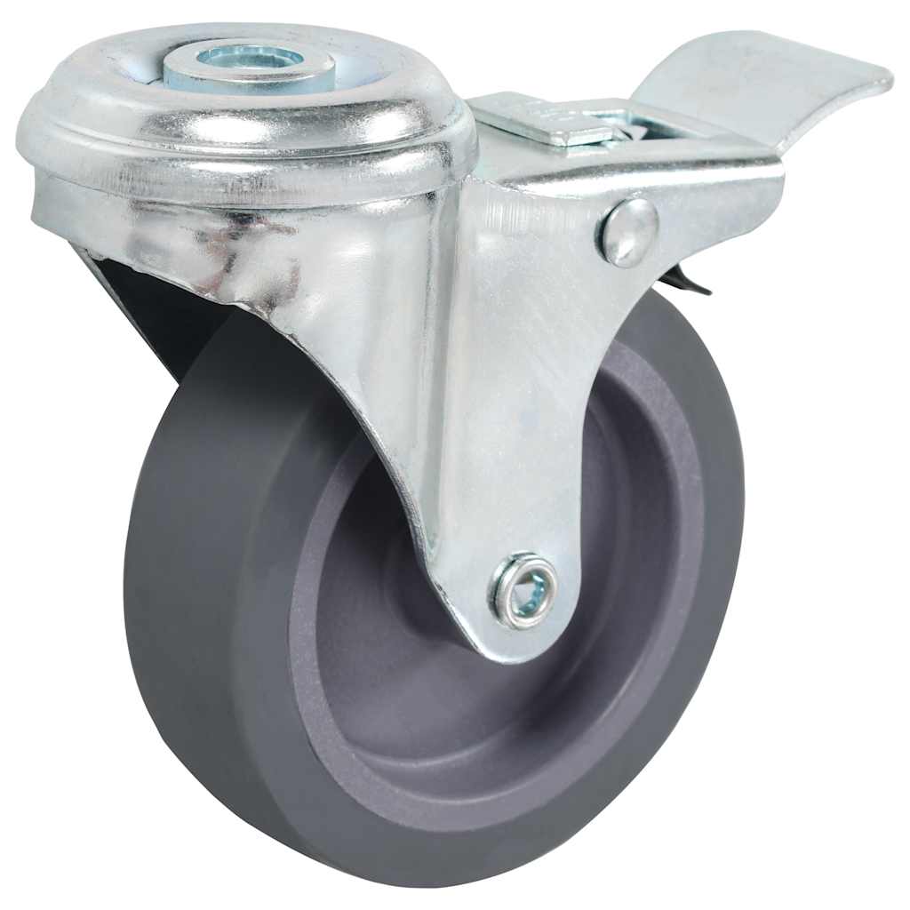 vidaXL 12 pcs Bolt Hole Swivel Casters 75 mm 4