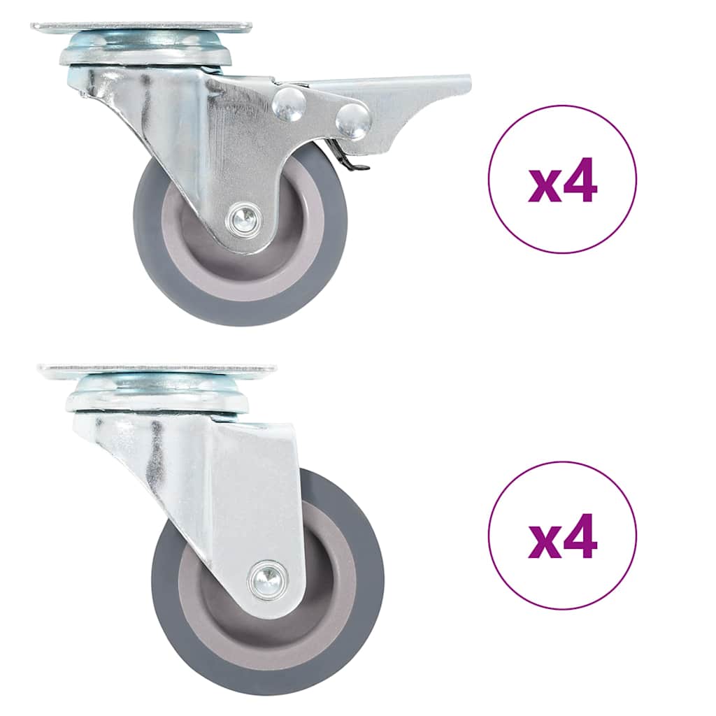 vidaXL 8 pcs Swivel Casters 50 mm 1