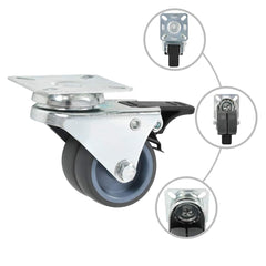 vidaXL 8 pcs Twin-wheel Swivel Casters 50 mm 2