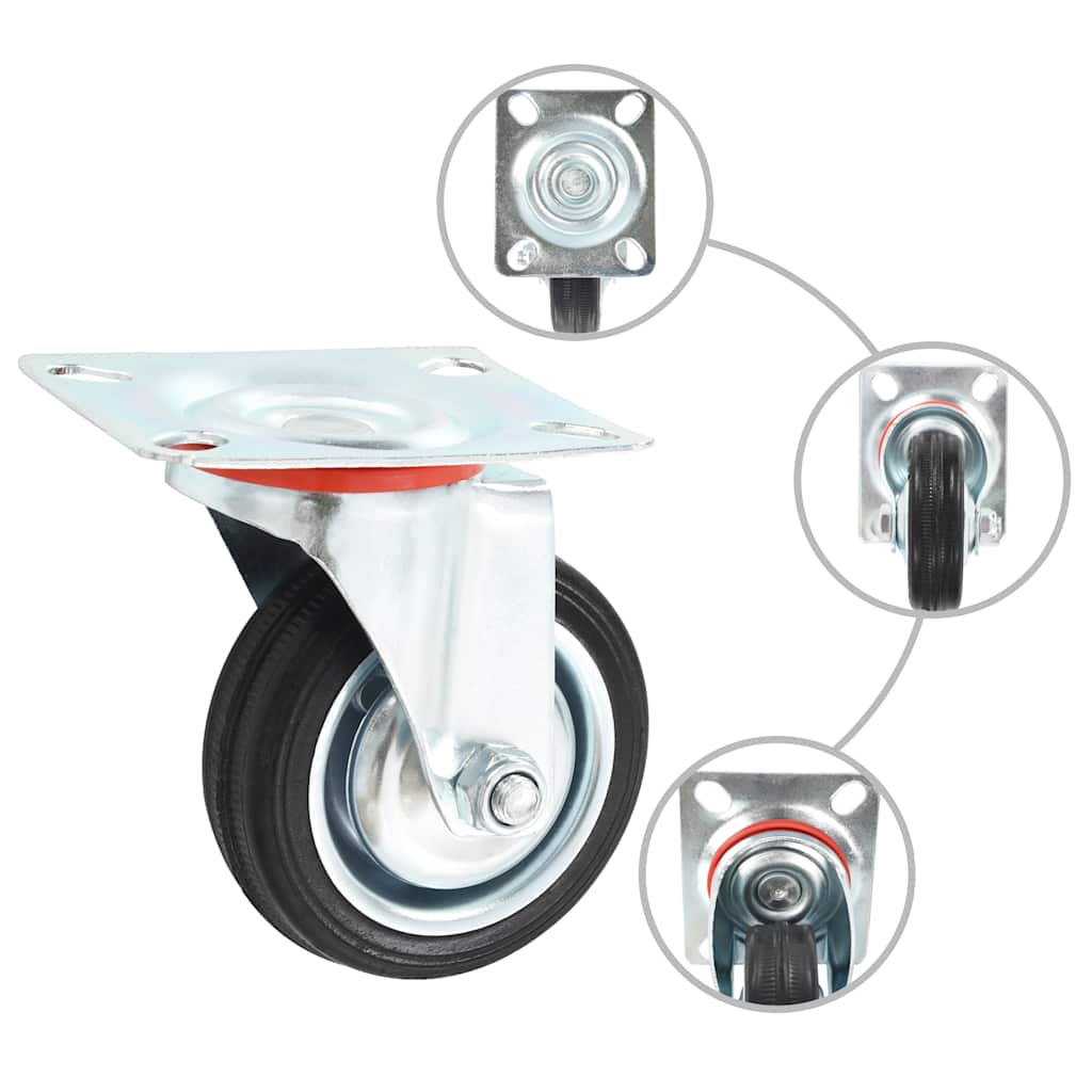 vidaXL 12 pcs Swivel Casters 75 mm 2